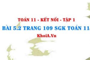 Bài 5.2 trang 109 SGK Toán 11 tập 1 Kết nối tri thức